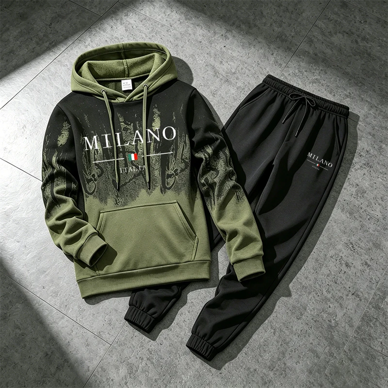 Men'S Fashion Designer - Italy Fashion Sportswear 2pcs Set Male