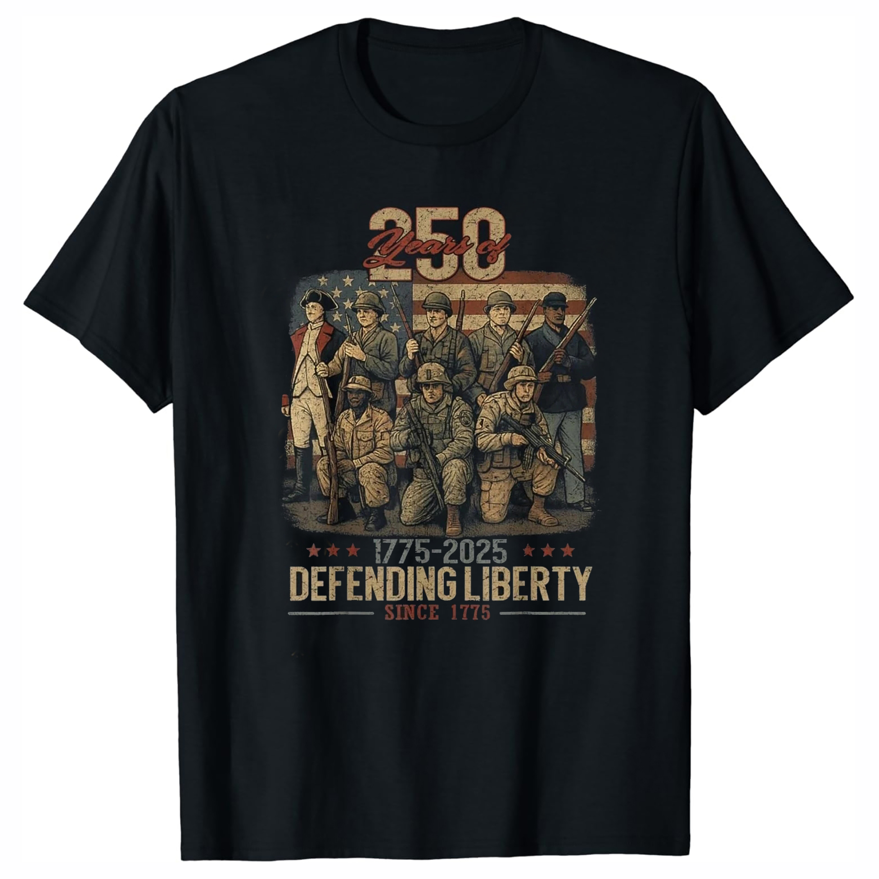 Military Shirt Men - US Army Military Parade 250th Anniversary