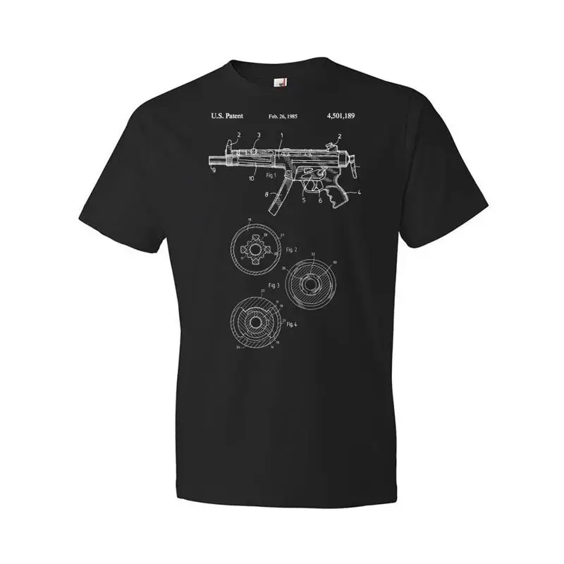 Military Shirt Men - MP5 Submachine Gun PatenT T Shirt