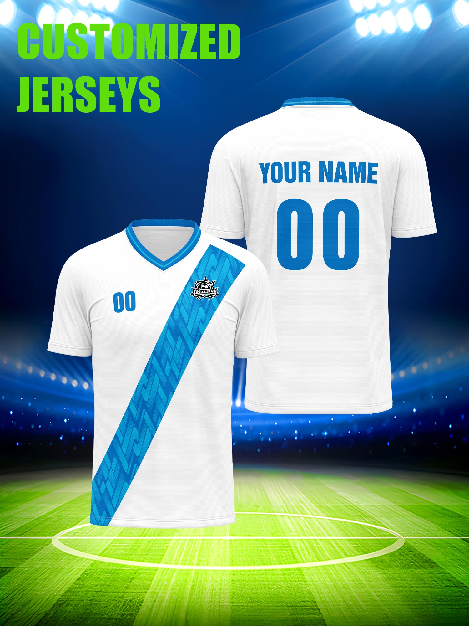Mens Fashion Modern - Custom Soccer Jersey With Custom Image,