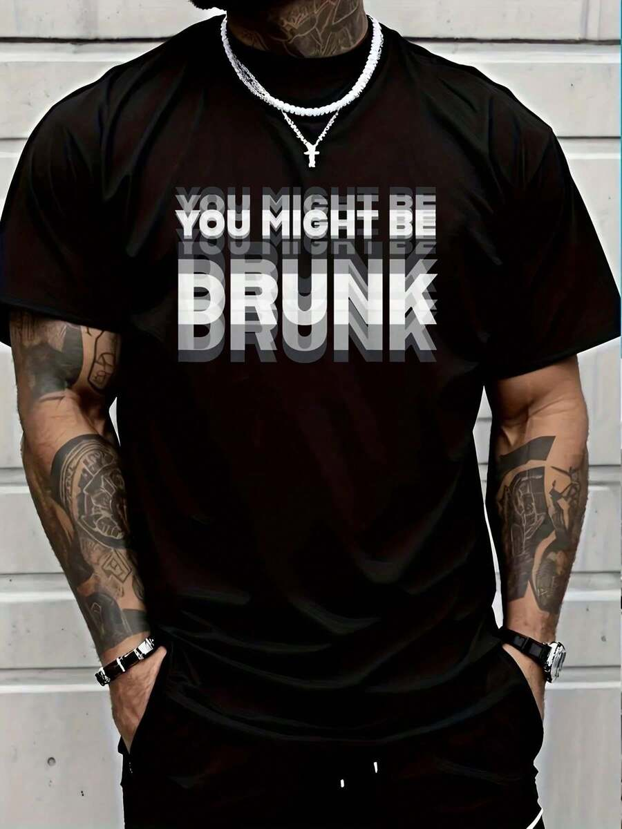 Mens Fashion Style Images - Men's Fun Double Image Design Short