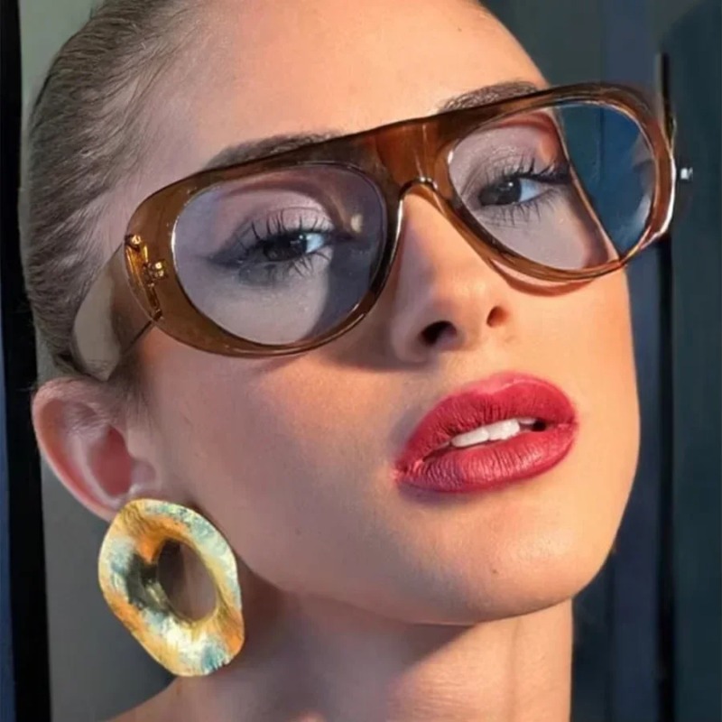 Men'S Fashion Glasses - New Vintage Oversized Oval Sunglasses Women