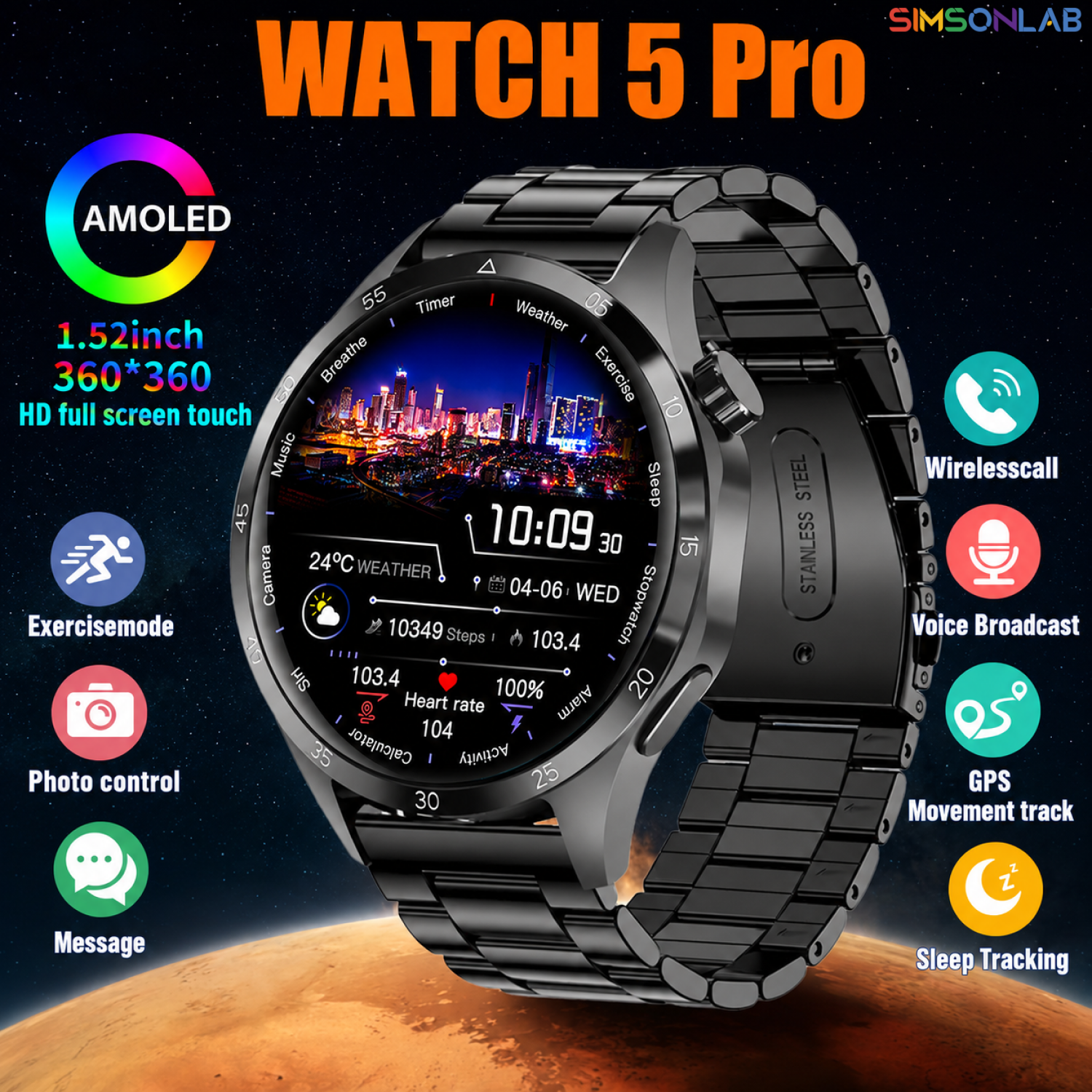 Men Fashion Photography - 2026 Watch 5 Pro GPS Track