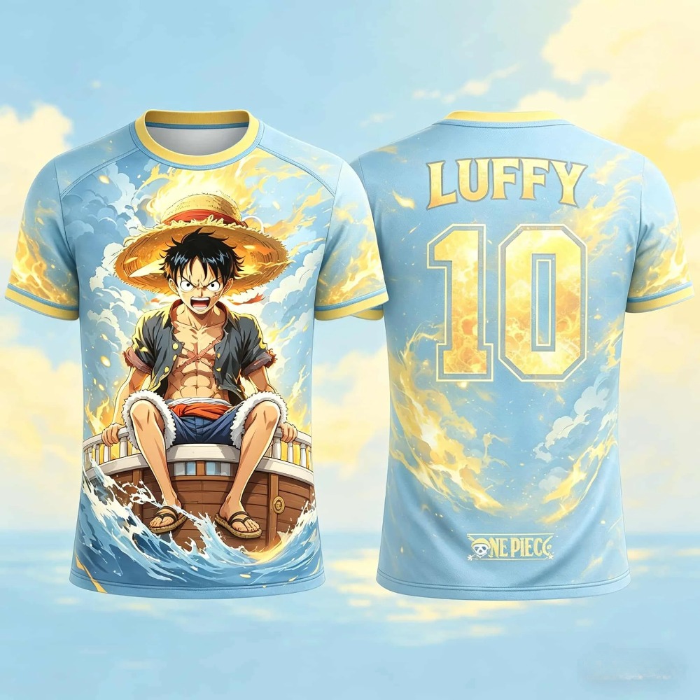 Men Fashion Kids - 2026 One Piece Luffy Summer Anime
