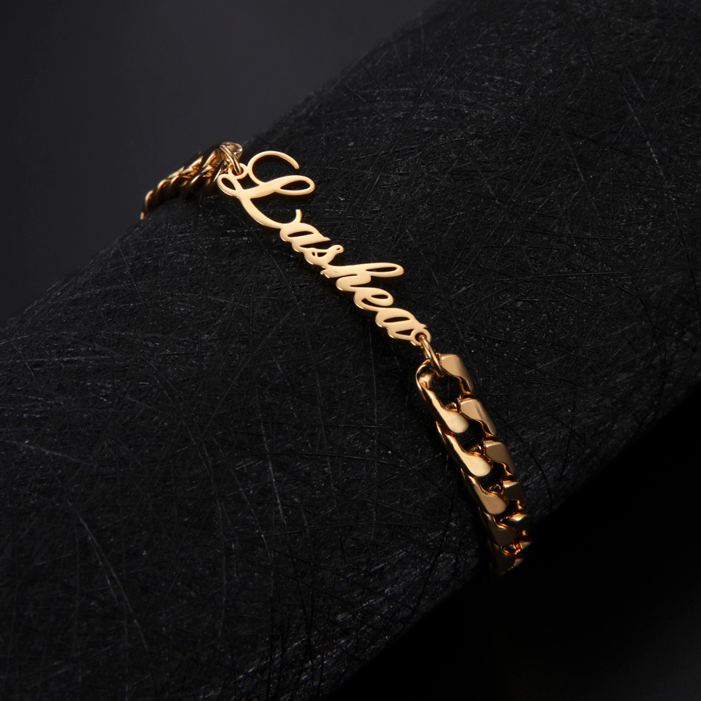 Mens Fashion Trends 2026 - Cuban Chain Custom Name Bracelet Men