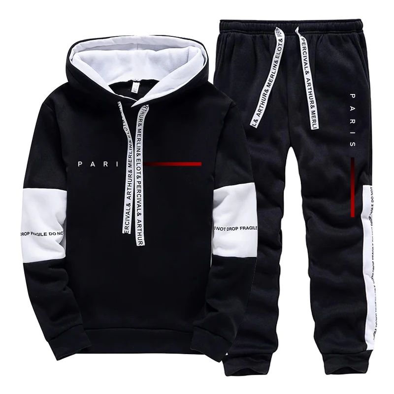 Men'S Fashion Designer - Men's Set Paris Fashion Hoodie and