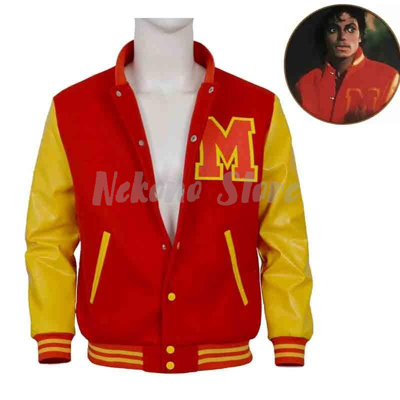 Mens Fashion Modern - Michael Jackson Classic Retro Jacket Red