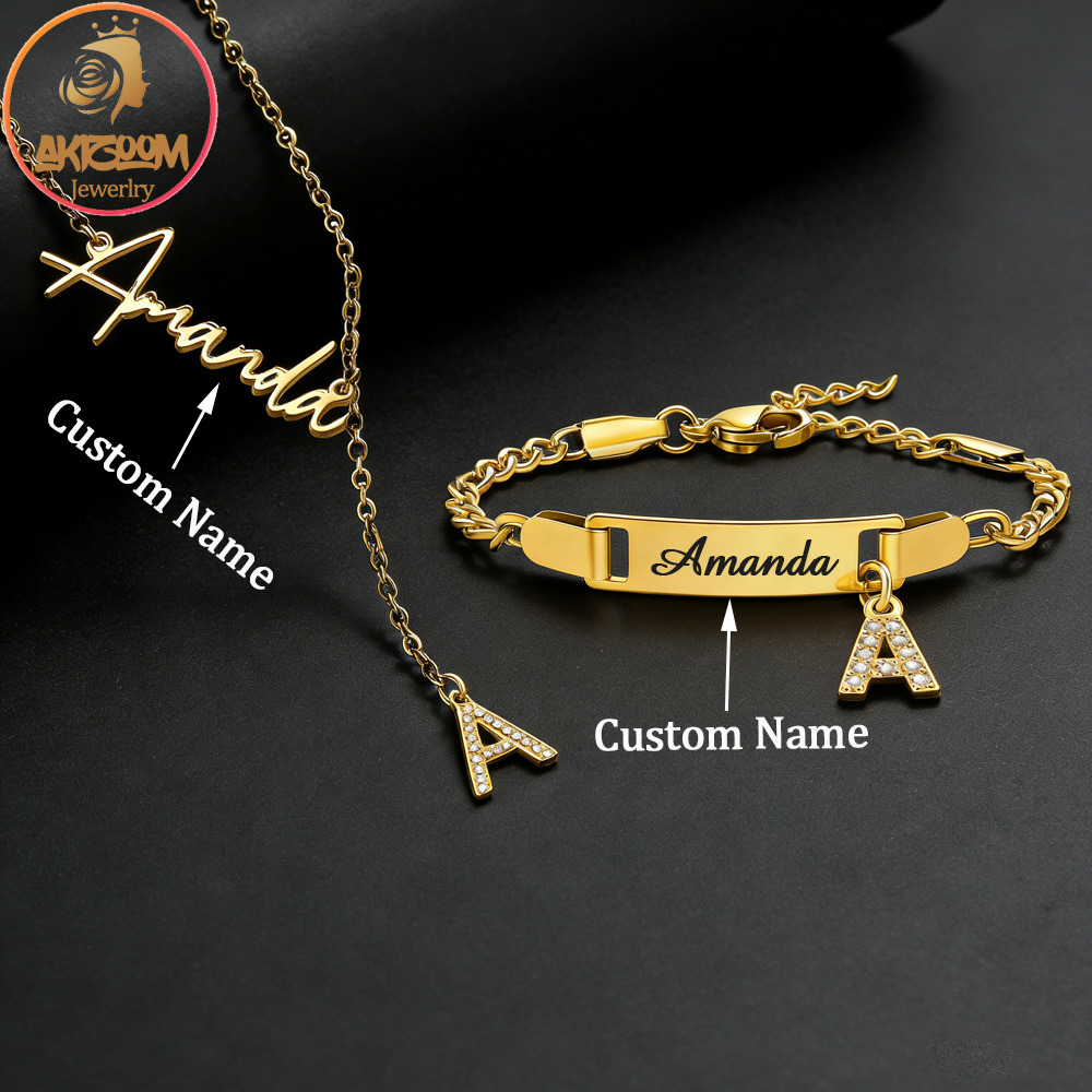 Akizoom Custom Name Zircon Let - Men Fashion Kids 리뷰 및 가격
