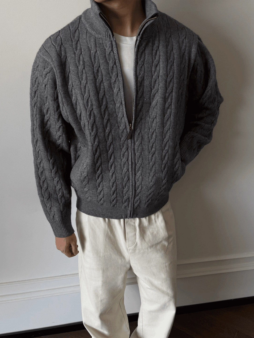 Fur Collar Pullovers Anime Men - Mens Fashion Style Images 리뷰 및 가격