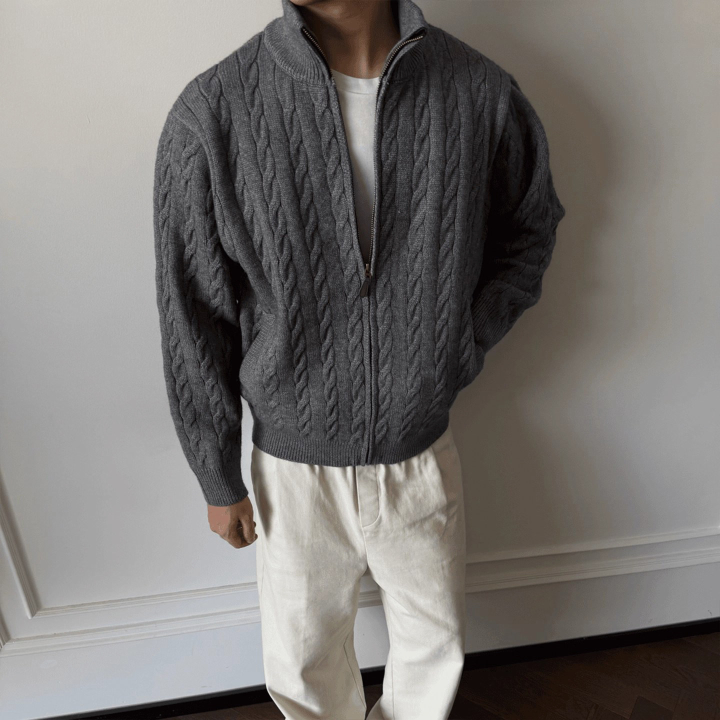 Fur Collar Pullovers Anime Men - Mens Fashion Style Images 리뷰 및 가격