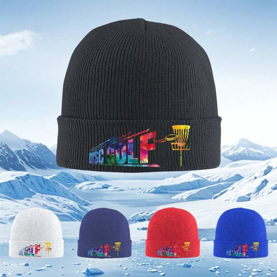 Colorful Disc Golf Knitted Bea - Beanie Winter Hat 리뷰 및 가격