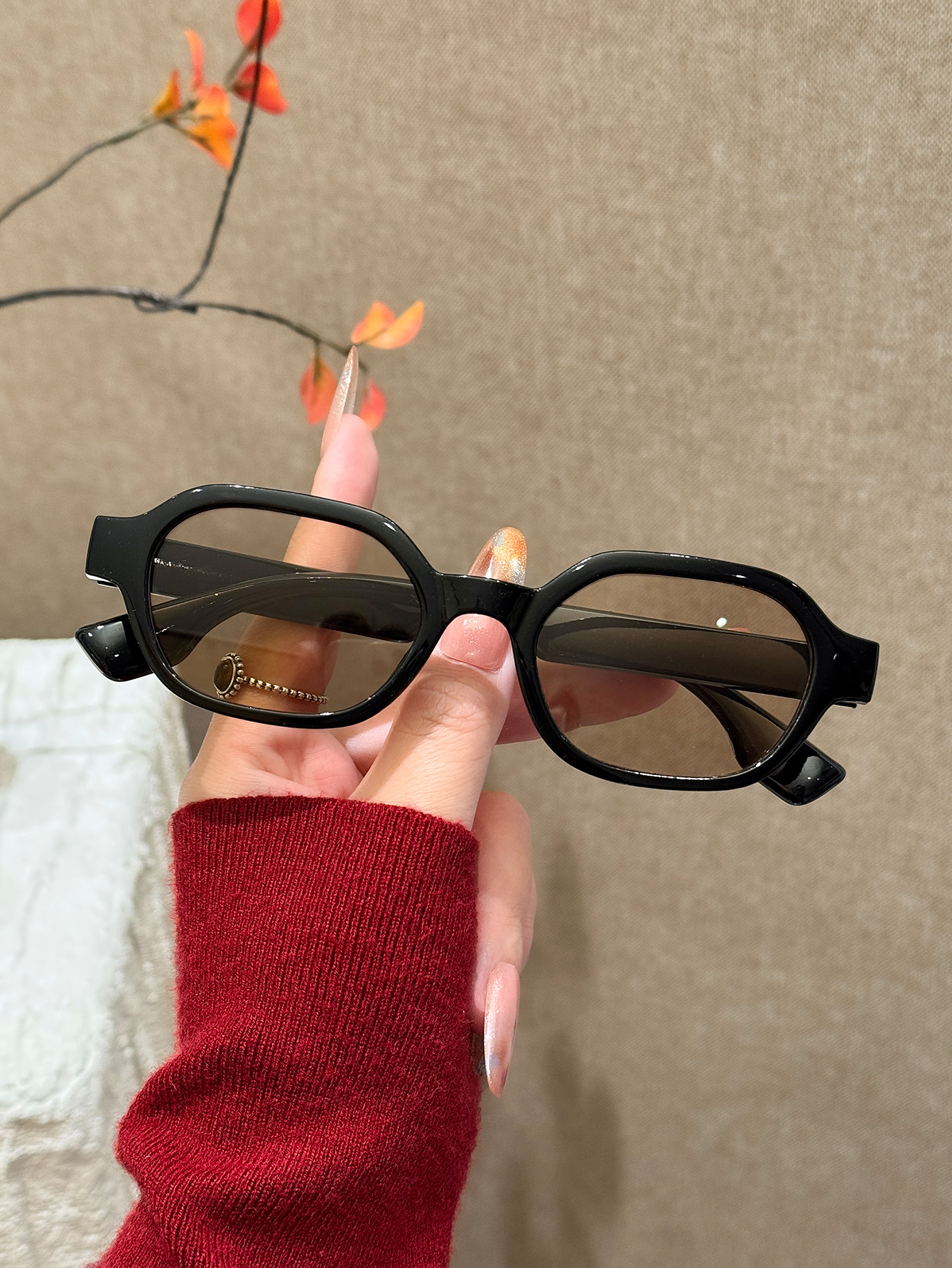 1Pc Retro Simple Oval Frame Fa - Men Fashion Photography 리뷰 및 가격