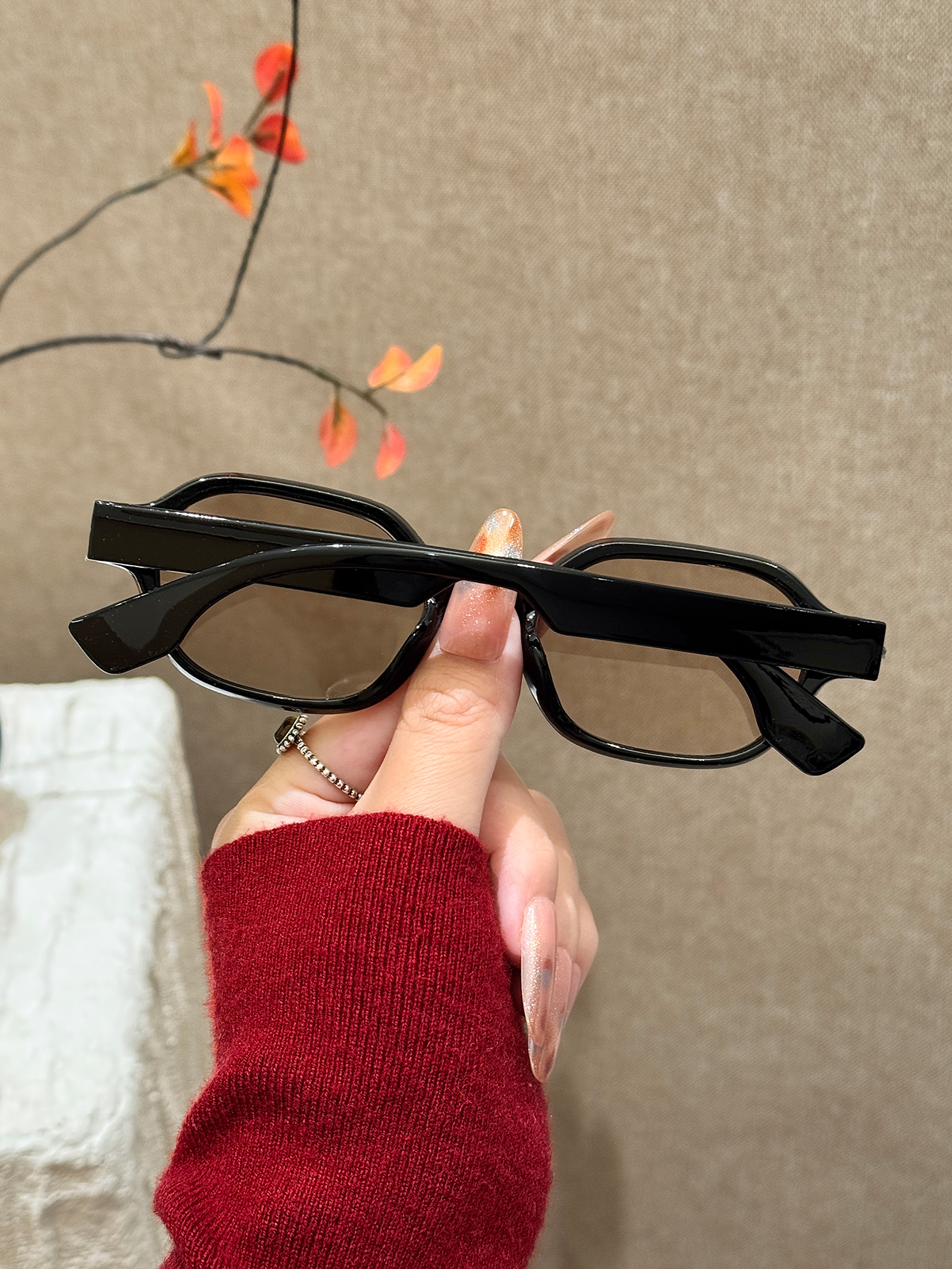 1Pc Retro Simple Oval Frame Fa - Men Fashion Photography 리뷰 및 가격
