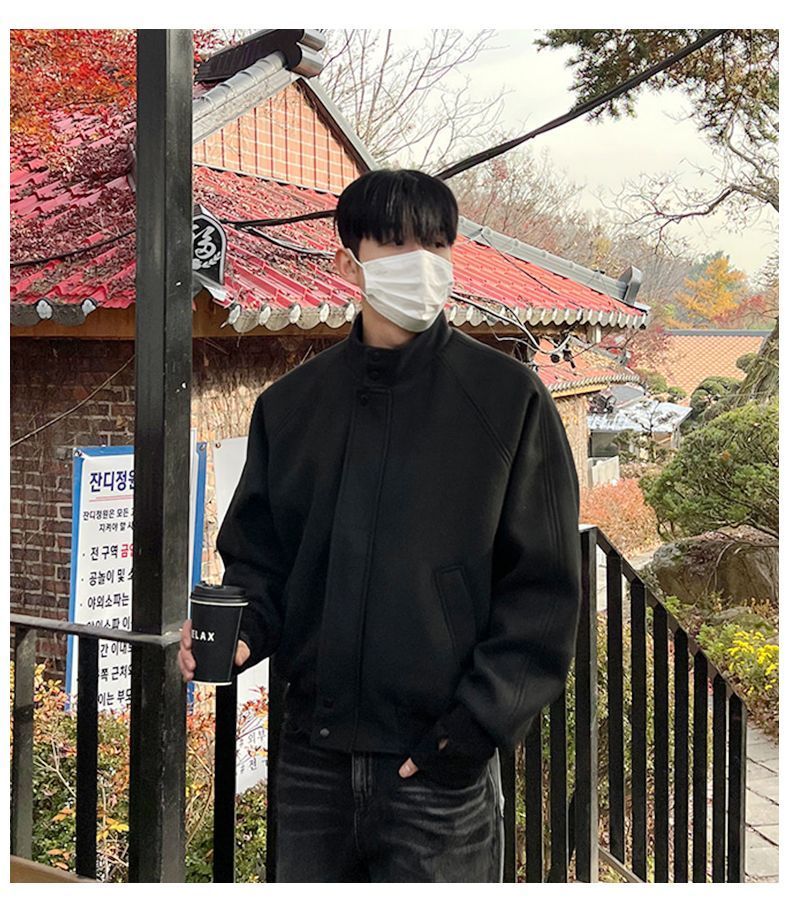 Wool Blend Jacket Man High Qua - Mens Fashion Style Images 리뷰 및 가격