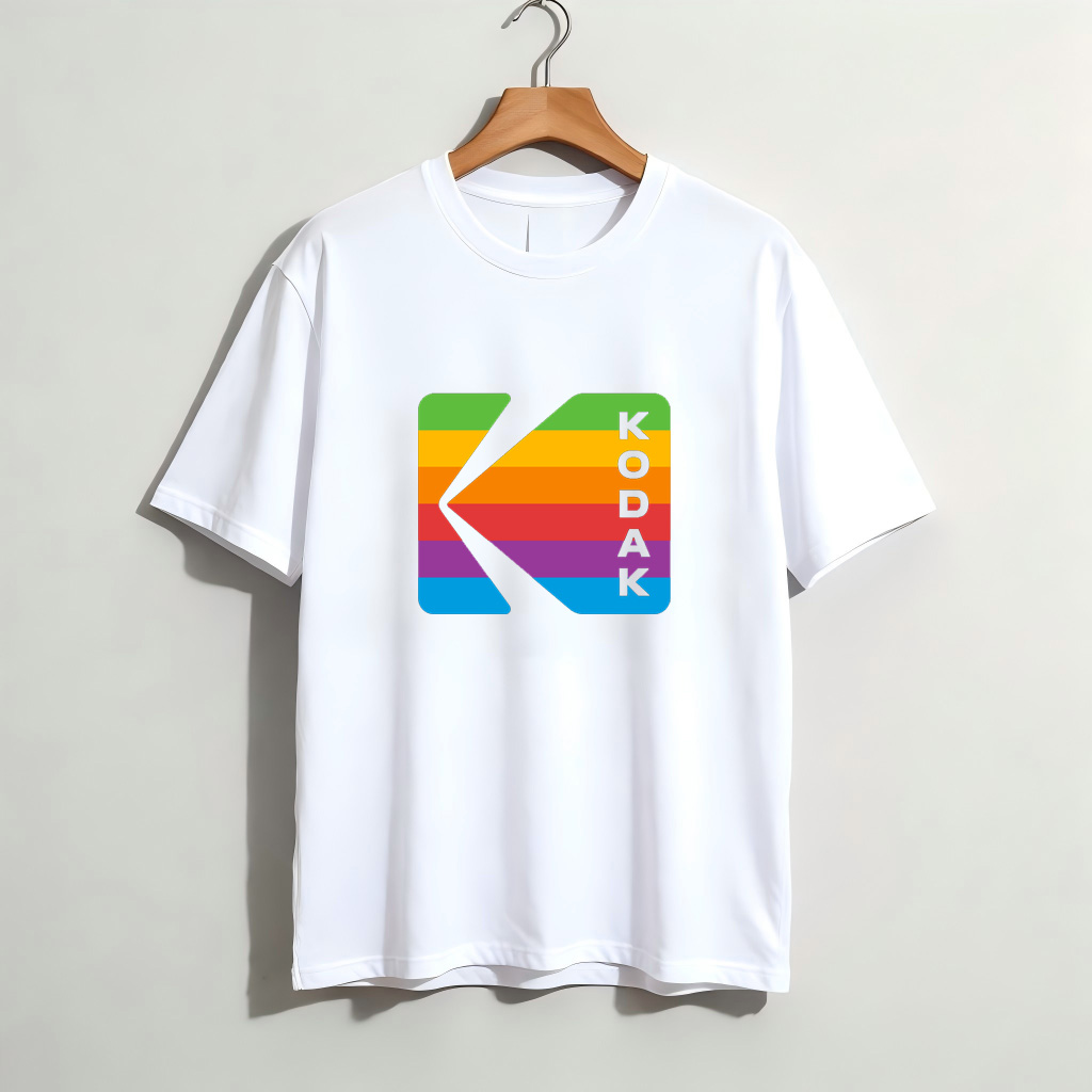 Kodak Rainbow Stripe Logo Grap - Men Fashion Photography 리뷰 및 가격