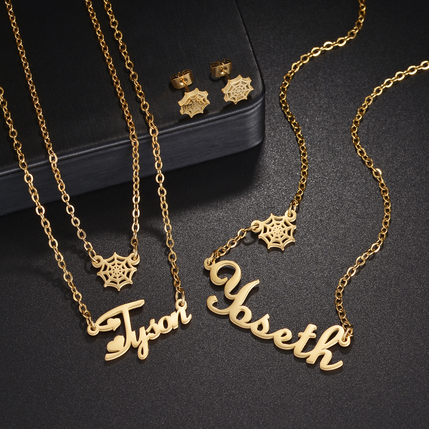 Customized Name Spider Web Nec - Men Fashion Kids 리뷰 및 가격