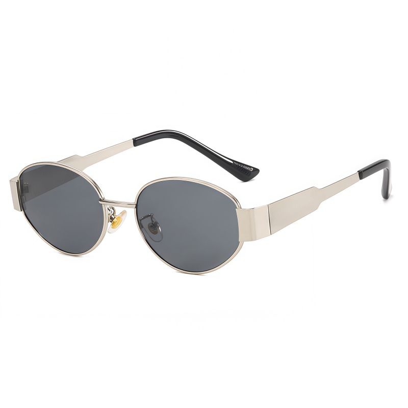 Retro Metal Round Frame Sungla - Men Fashion Photography 리뷰 및 가격