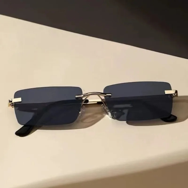 Retro Men Metal Square Rimless - Men'S Fashion Glasses 리뷰 및 가격