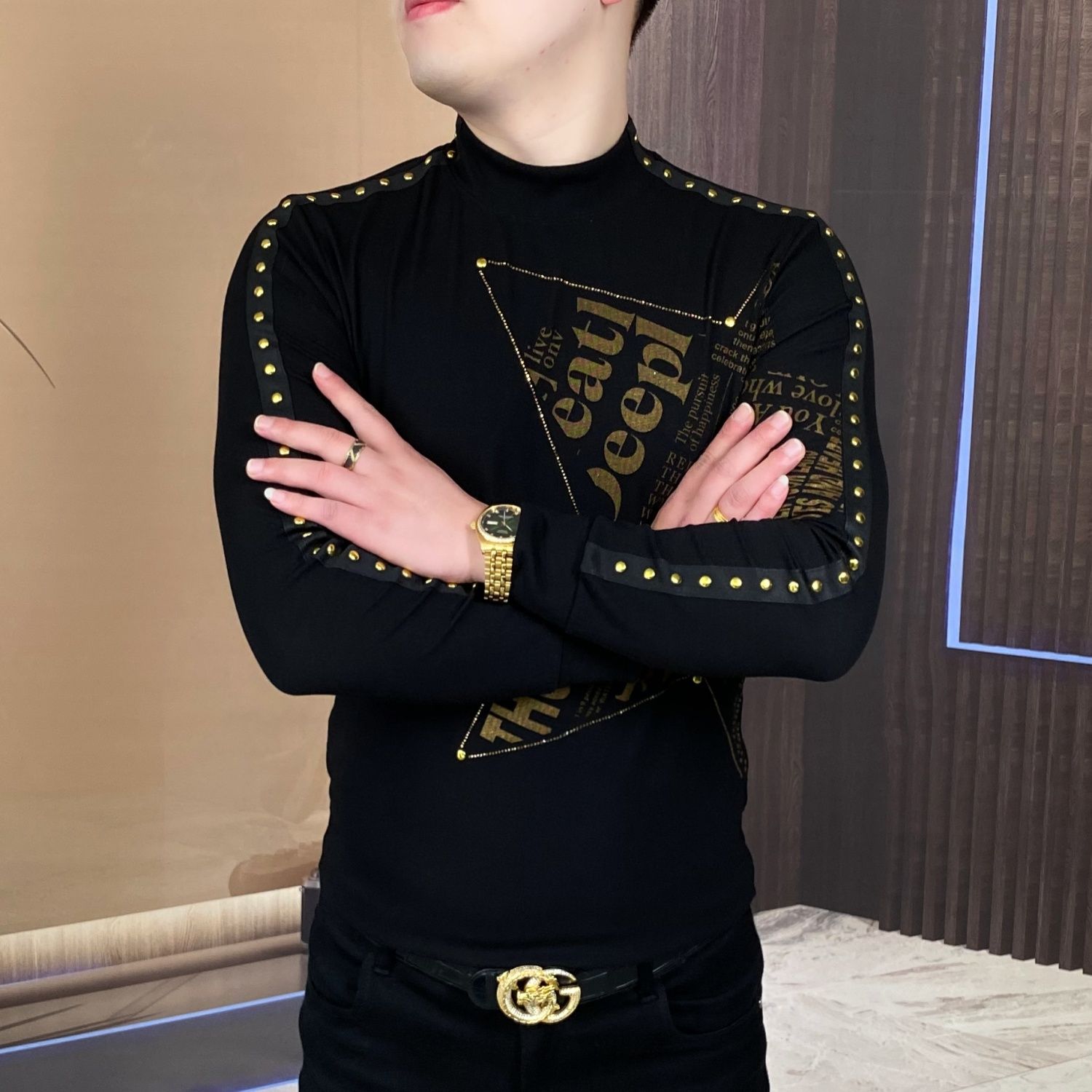 New long-sleeved tops for fash - Men'S Fashion Course 리뷰 및 가격