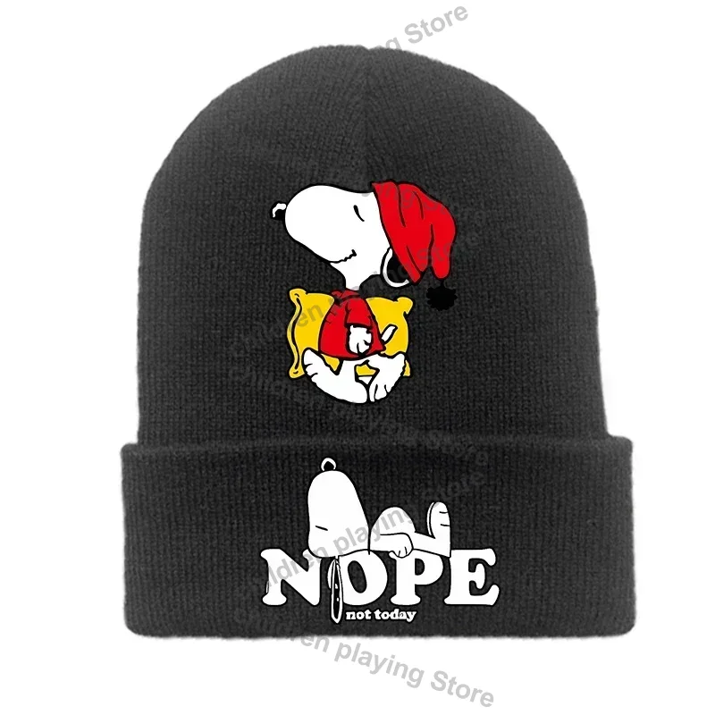 Snoopys Knitted Hats Outdoor K - Beanie Winter Hat 리뷰 및 가격