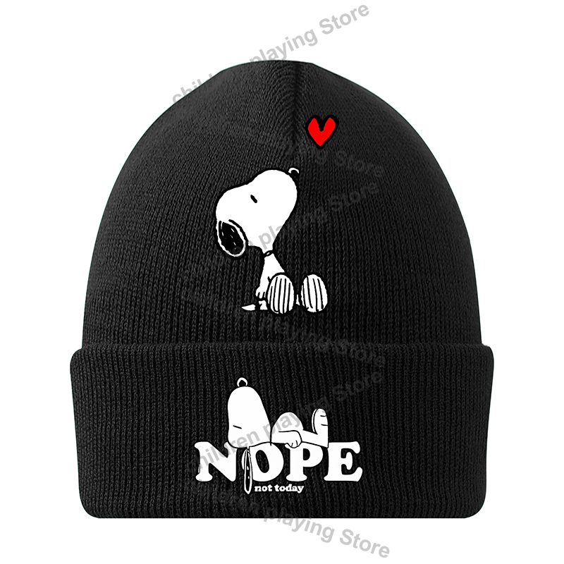 Snoopys Knitted Hats Outdoor K - Beanie Winter Hat 리뷰 및 가격
