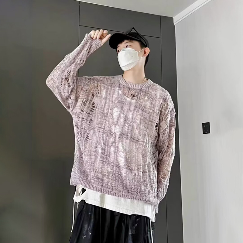 Vintage Ripped Hollow Out Mesh - Mens Fashion Mullet 리뷰 및 가격