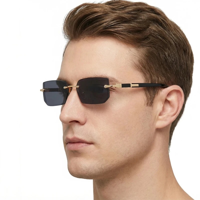 Fashion Rimless Sunglasses Men - Men'S Fashion Glasses 리뷰 및 가격