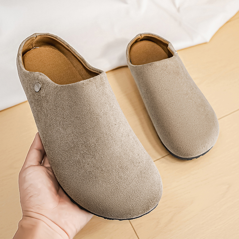 Men Suede Leather Slippers Mul - Mens Fashion Mullet 리뷰 및 가격