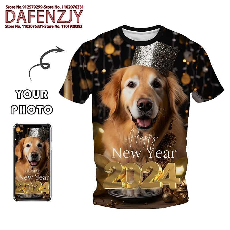 Custom Funny Pet Photo 3D All  - Men Fashion Kids 리뷰 및 가격