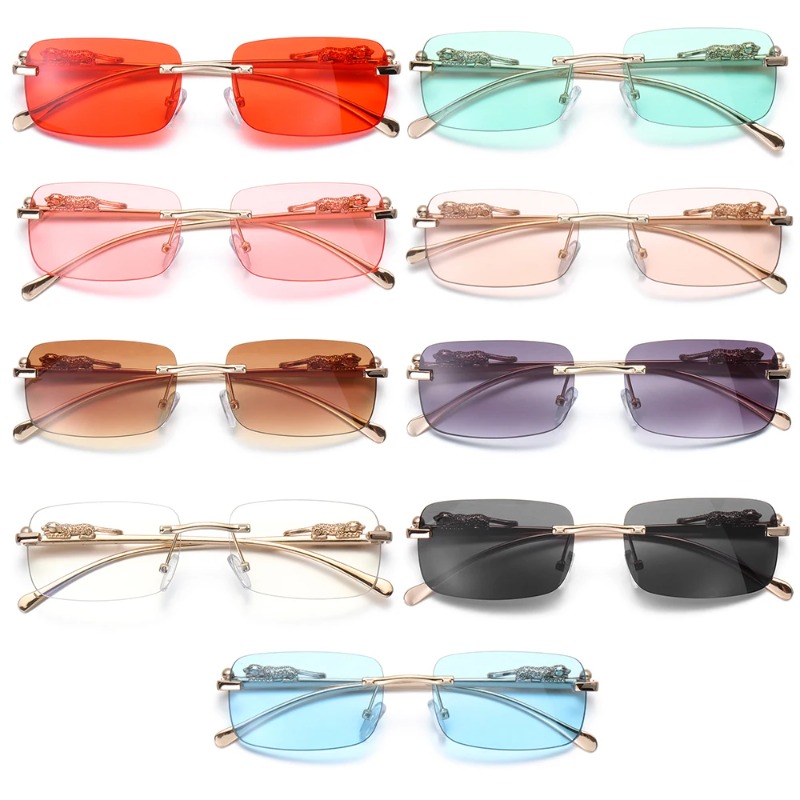 Rimless Small Square Sunglasse - Men'S Fashion Glasses 리뷰 및 가격