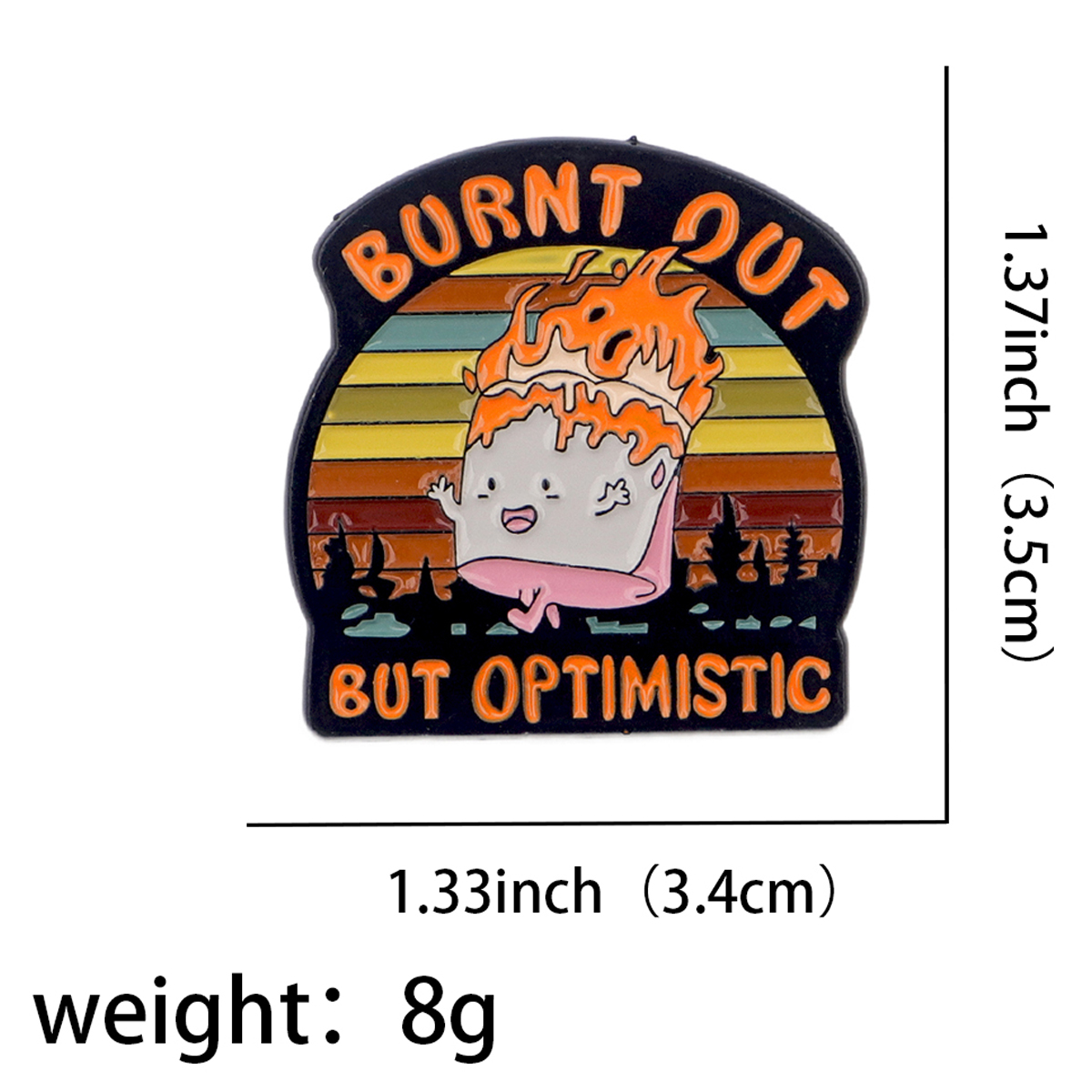Fire Badges Enamel Pin Brooche - Men'S Fashion Quotes 리뷰 및 가격