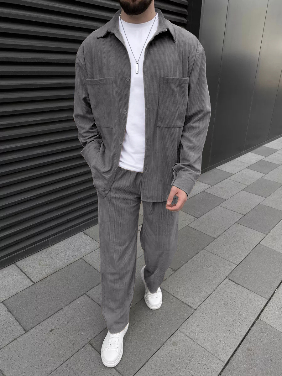 Men's corduroy two-piece outfi - Men'S Fashion Course 리뷰 및 가격