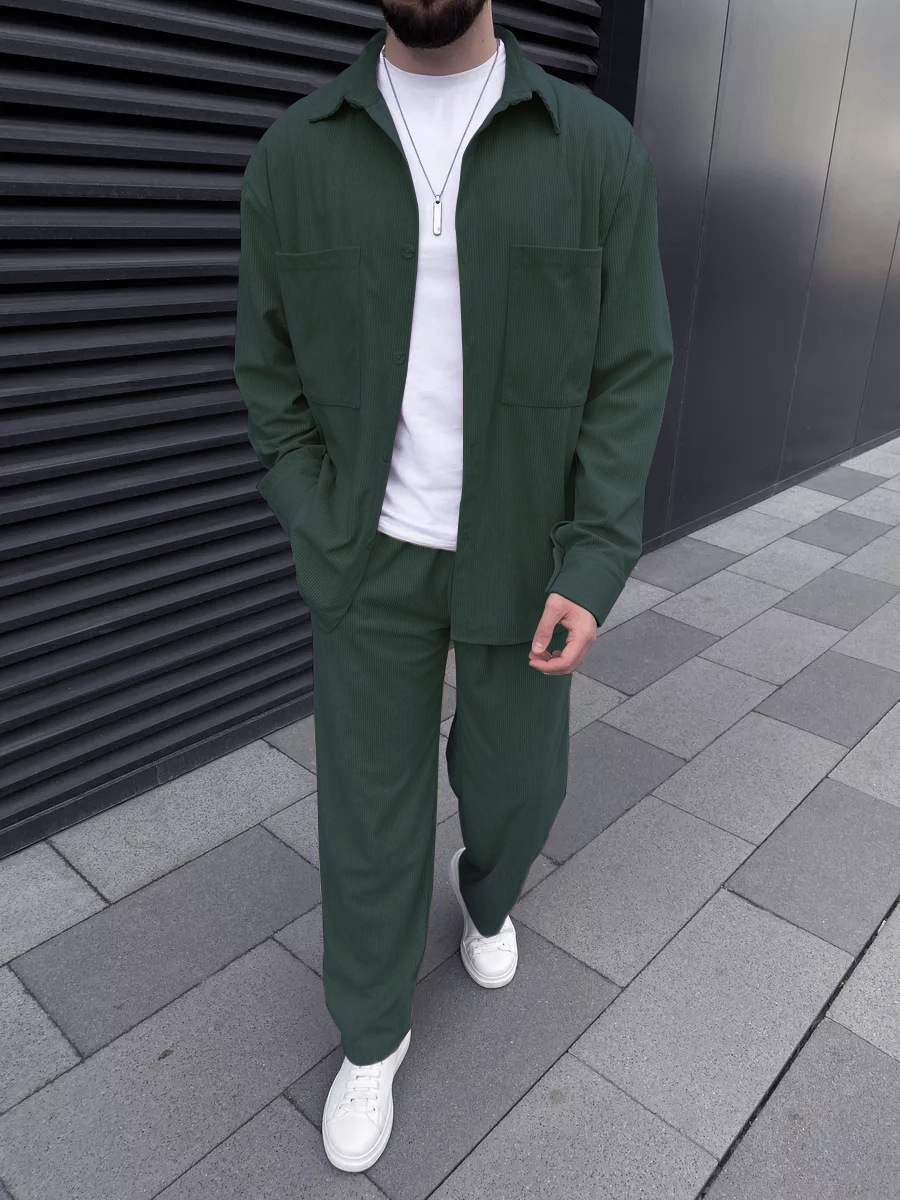 Men's corduroy two-piece outfi - Men'S Fashion Course 리뷰 및 가격