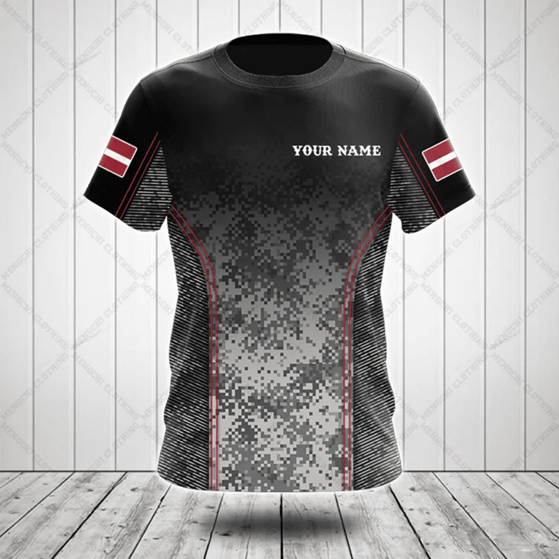 Custom Name Latvia Camouflage  - Military Shirt Men 리뷰 및 가격