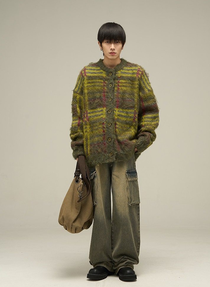 Fur Collar Pullovers Blancos M - Mens Fashion Style Images 리뷰 및 가격