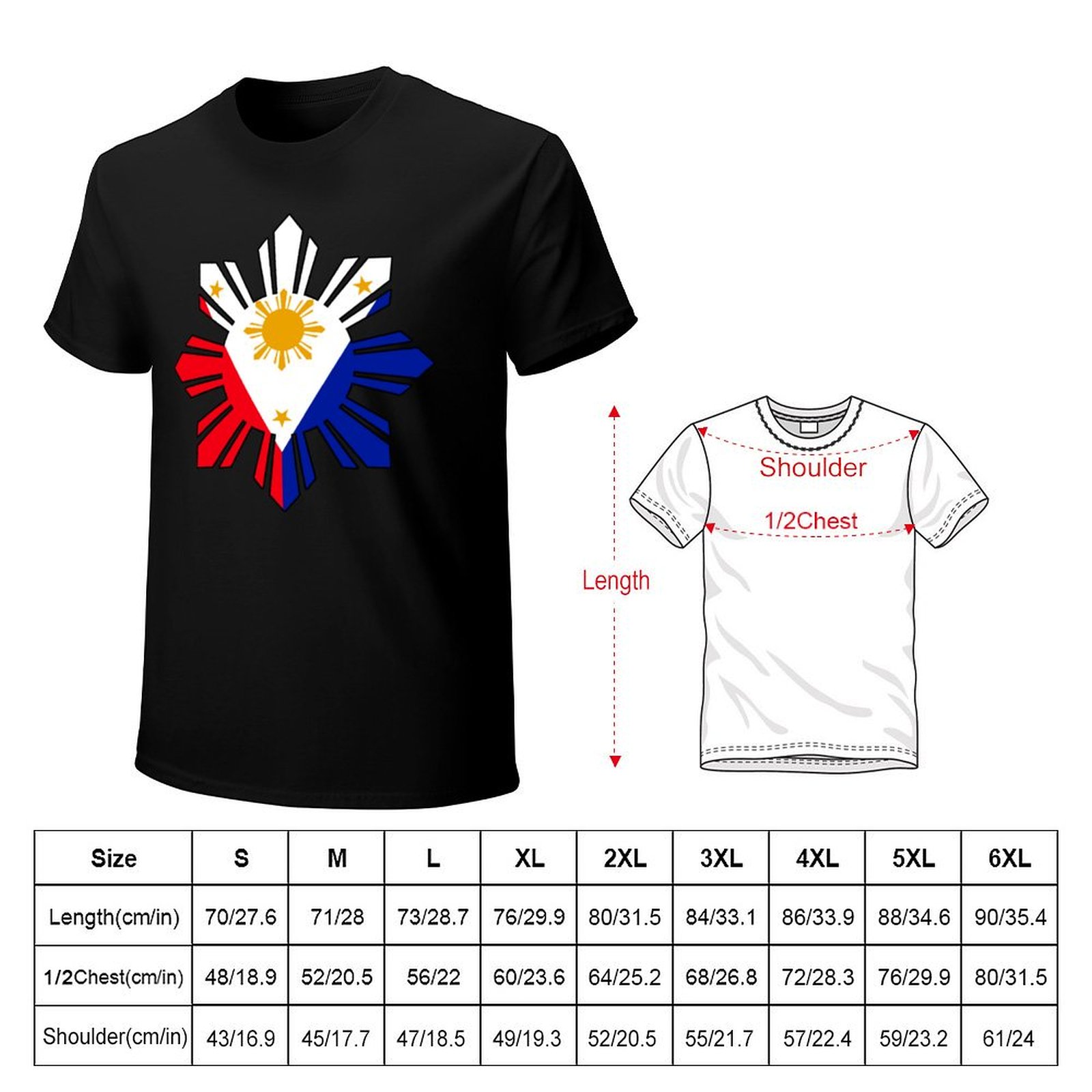 Philippine Sun Flag T-Shirt Fa - Men'S Fashion Philippines 리뷰 및 가격