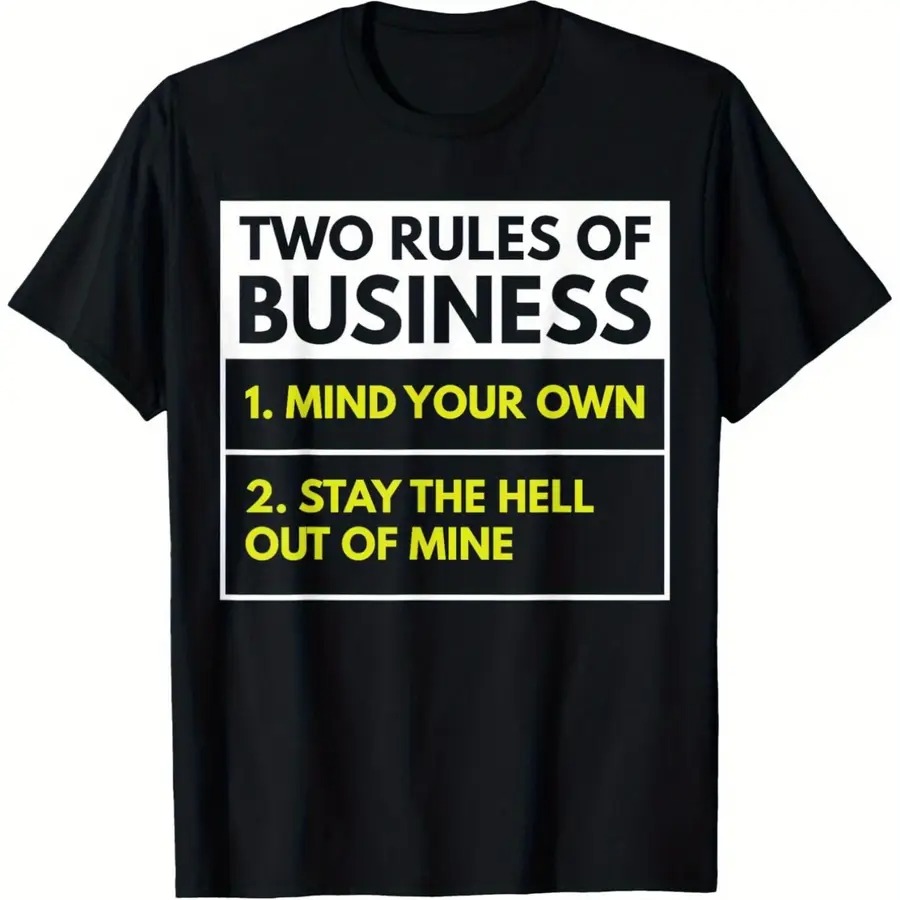 【New Arrival】Unisex Two Rules  - Men'S Fashion Quotes 리뷰 및 가격