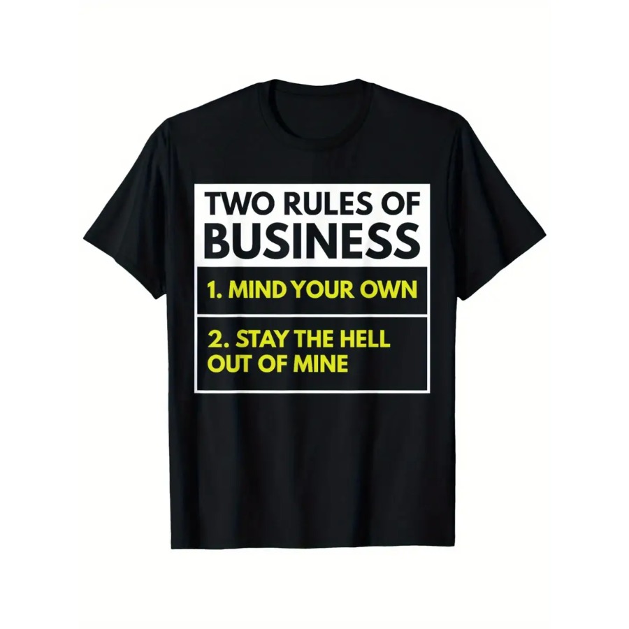 【New Arrival】Unisex Two Rules  - Men'S Fashion Quotes 리뷰 및 가격