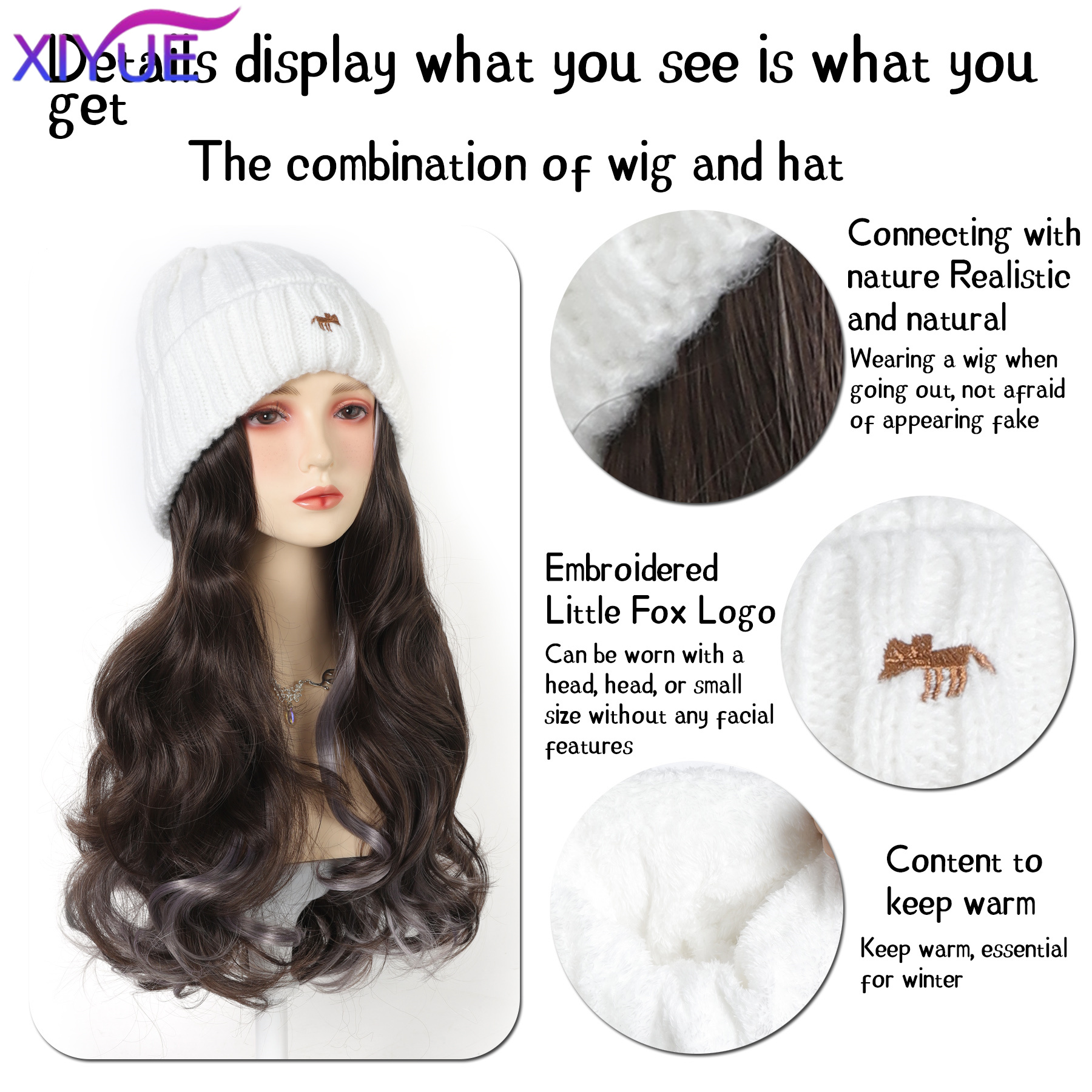XY Synthetic Hat Wig Beanies H - Beanie Winter Hat 리뷰 및 가격