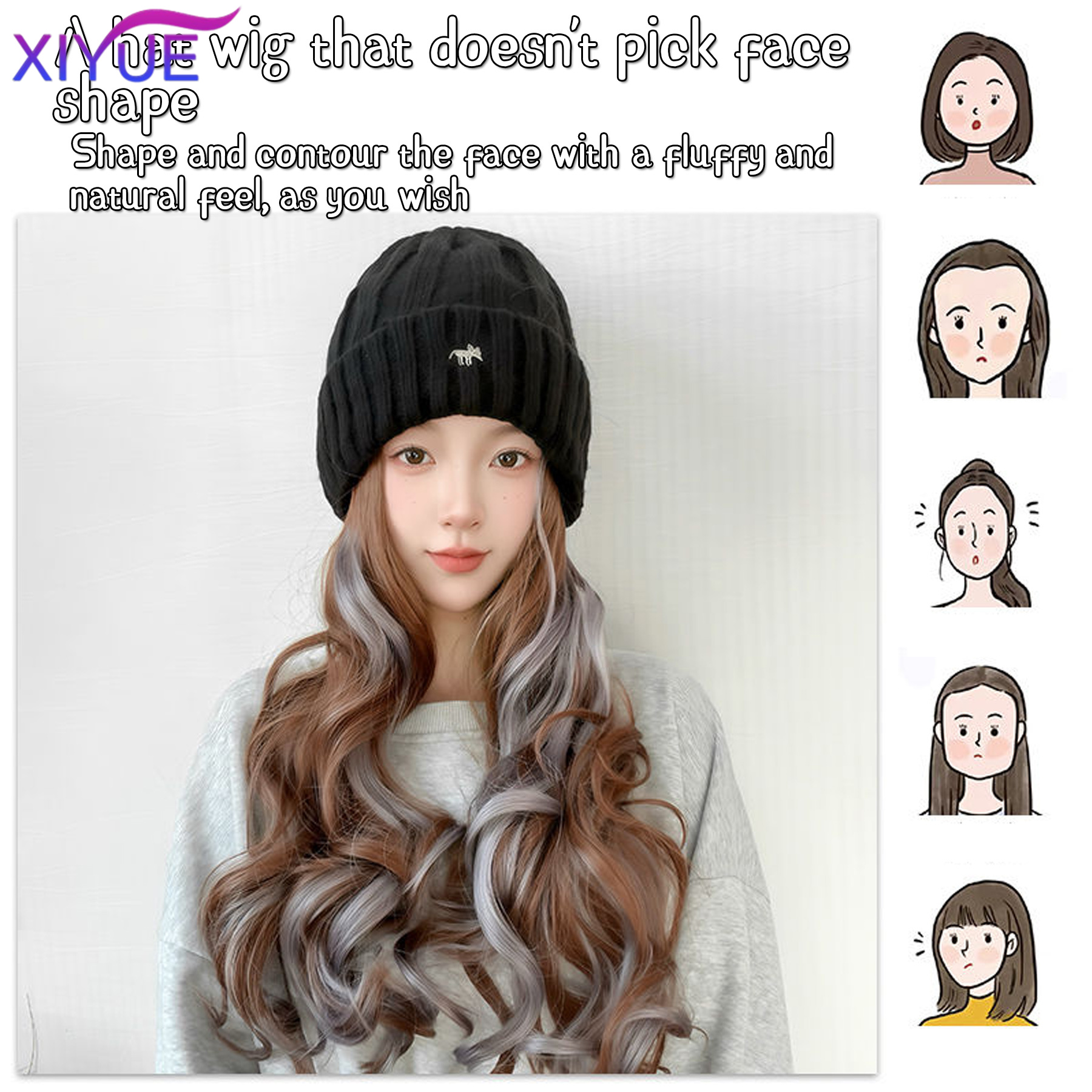 XY Synthetic Hat Wig Beanies H - Beanie Winter Hat 리뷰 및 가격