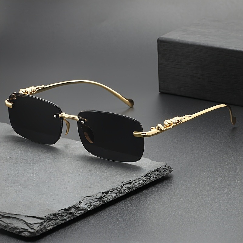 Fashion Rimless Metal Sunglass - Men'S Fashion Glasses 리뷰 및 가격