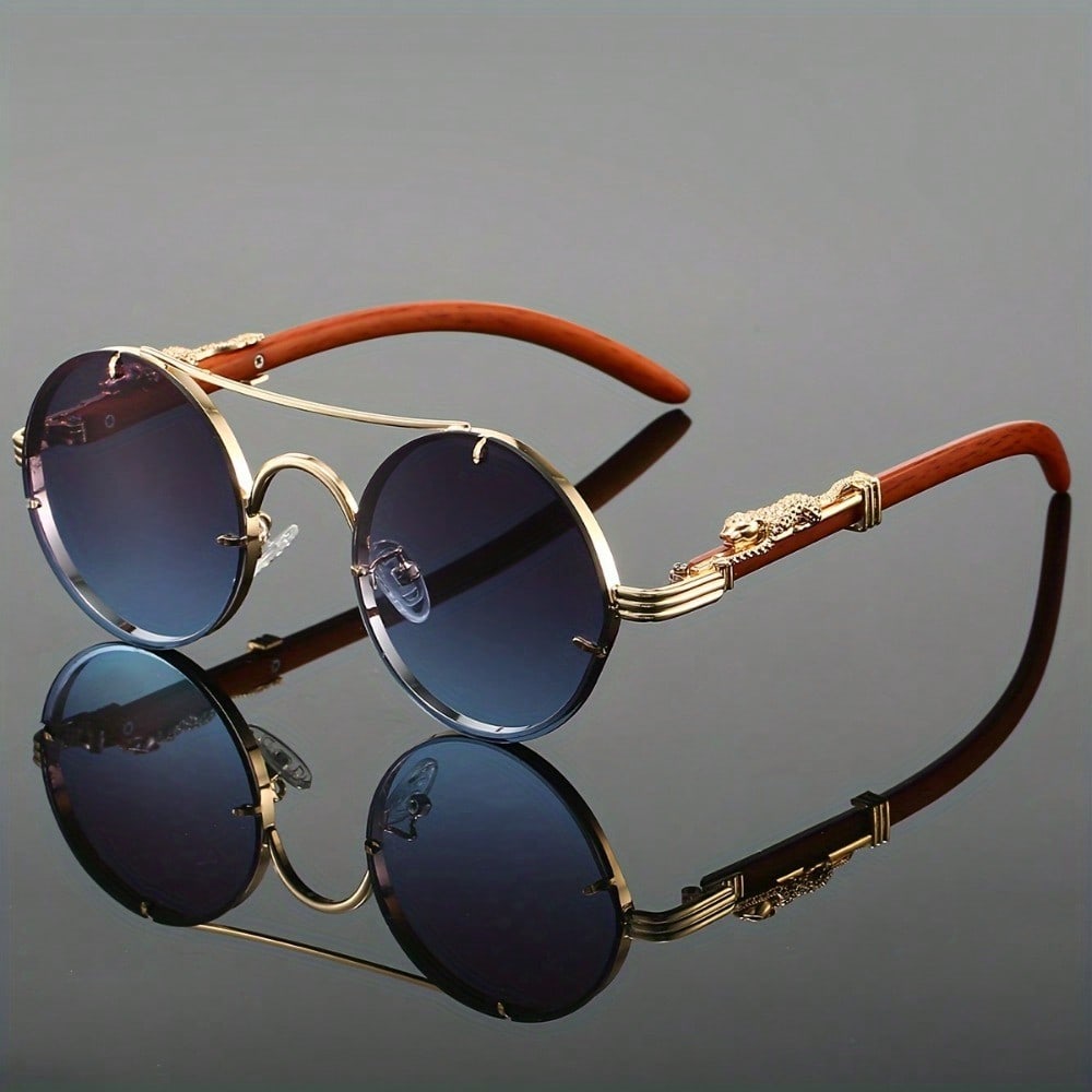 Stylish Round Metal Frame Sung - Men Fashion Photography 리뷰 및 가격
