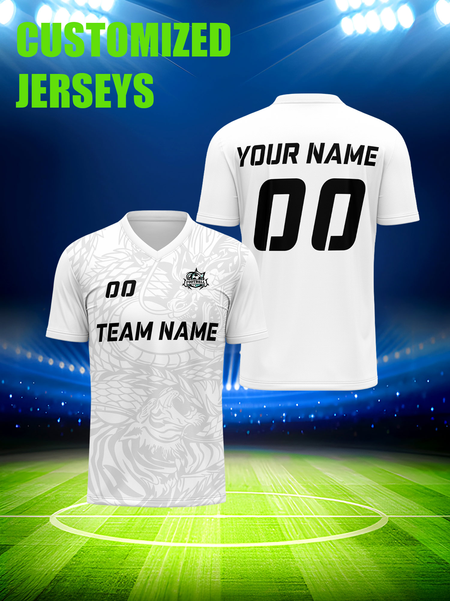 Custom Soccer Jersey With Cust - Mens Fashion Modern 리뷰 및 가격