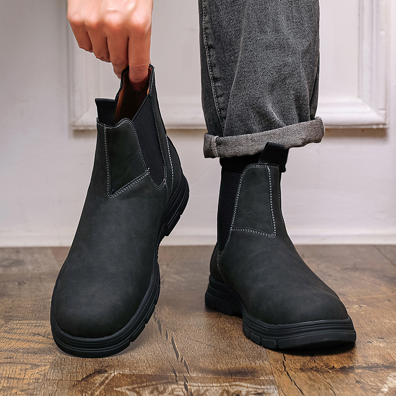Men High Top Boots Thick Sole  - Mens Fashion Modern 리뷰 및 가격