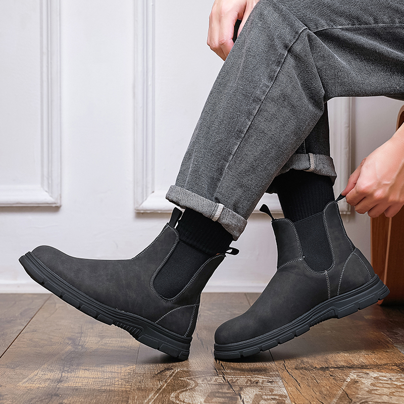 Men High Top Boots Thick Sole  - Mens Fashion Modern 리뷰 및 가격