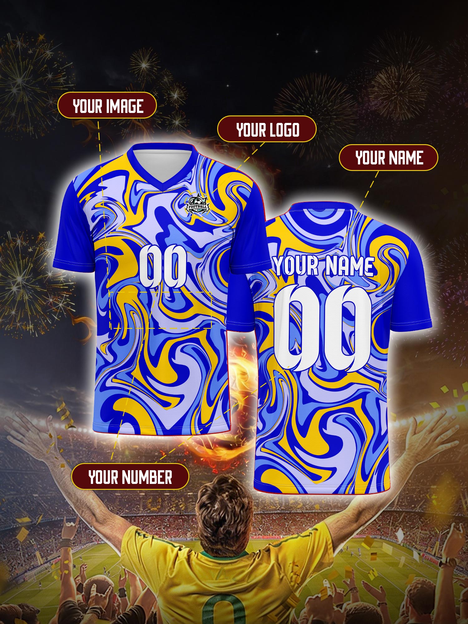 Custom Soccer Jersey With Cust - Mens Fashion Modern 리뷰 및 가격