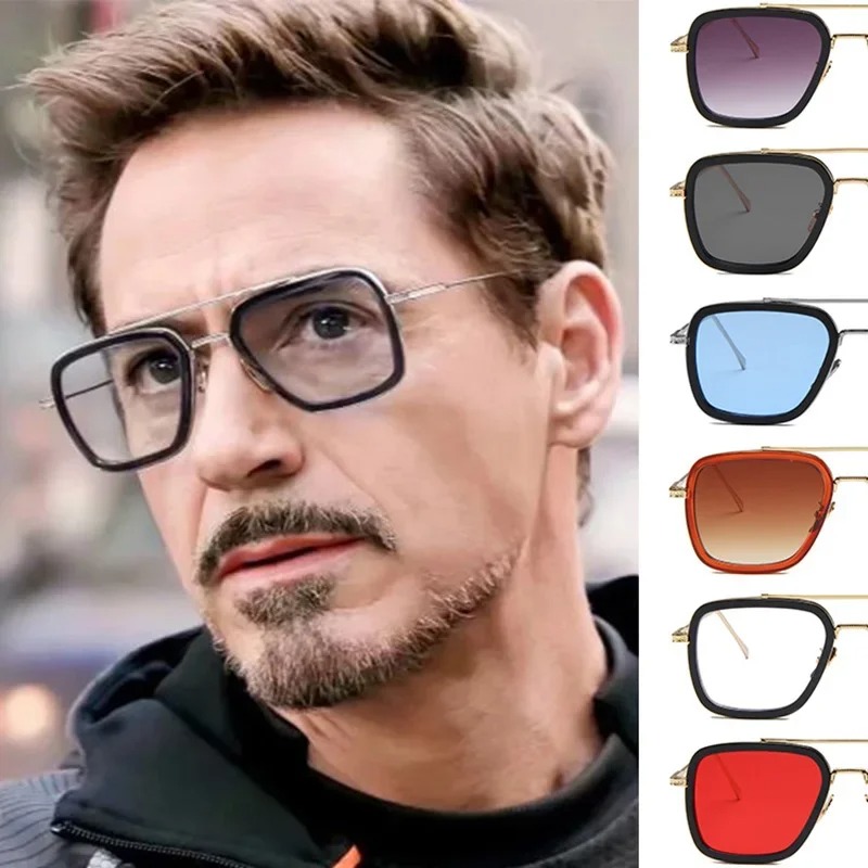 Steam Punk Tony Stark Sunglass - Men'S Fashion Glasses 리뷰 및 가격